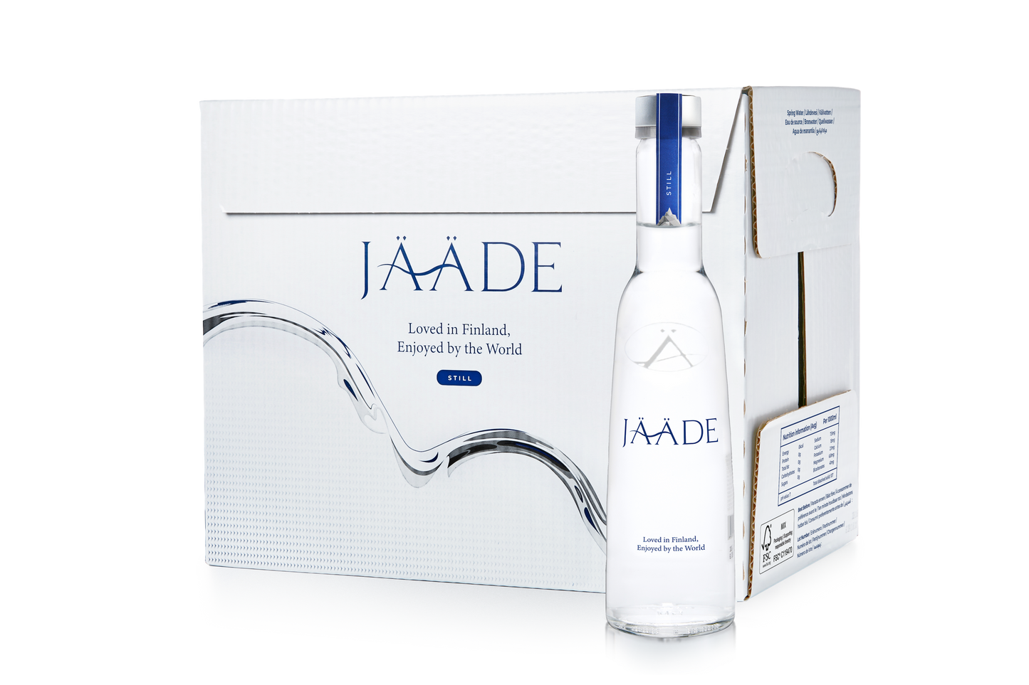 JÄÄDE Natural Mineral Water - 15 Glass Bottles x 330ml (Carton)