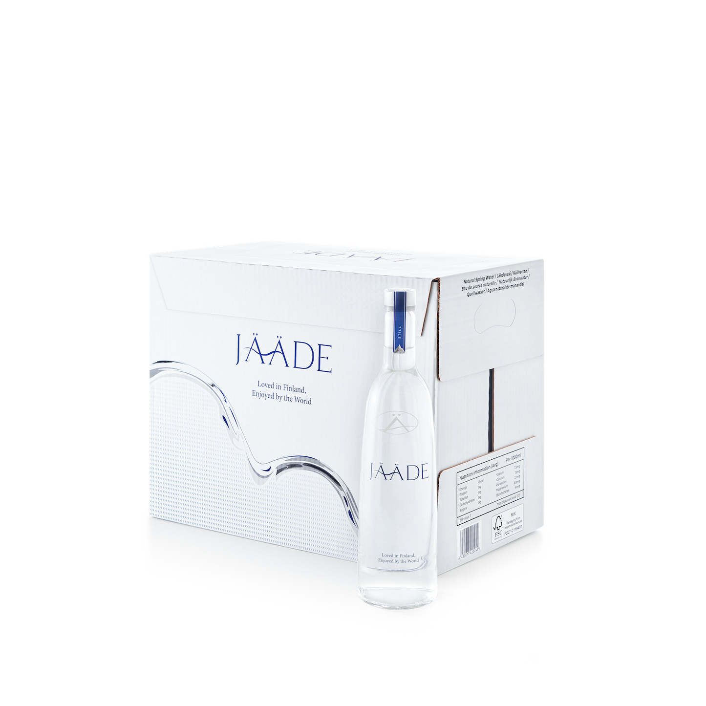 JÄÄDE Natural Mineral Water (Still) -
15 Glass Bottles x 750ml (Carton)